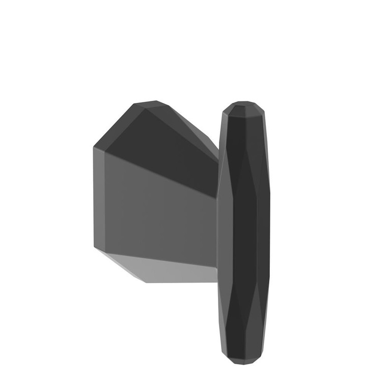 AMEROCK St. Vincent Single Robe Hook in Matte Black BH36040MB