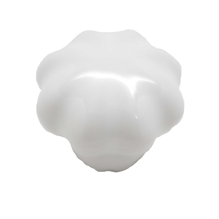 BELWITH English Cozy 1-1/4" Ceramic Cabinet Knob - White P623-W