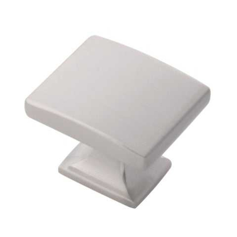 Main View of a Satin Nickel 1-3/8" Rectangle Cabinet Knob from Hickory Hardware's Forge Collection H076699-SN