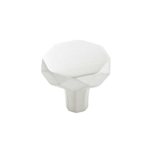 HICKORY Karat 1-1/4" Geometric Cabinet Knob in Satin Nickel