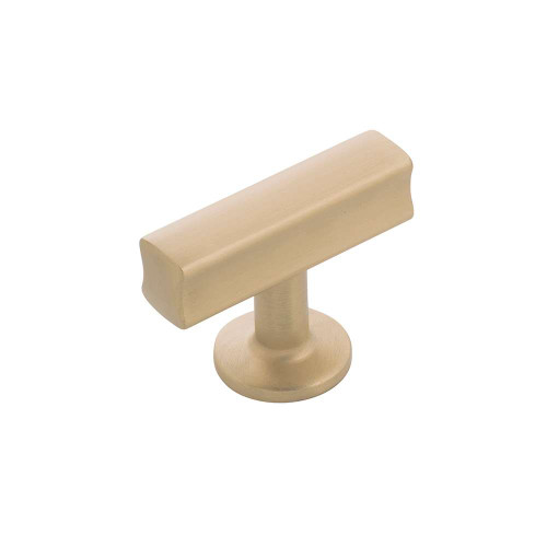 HICKORY Woodward 1-15/16" Long Rectangle T-Knob in Champagne Bronze