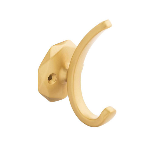 HICKORY Karat 1-1/4" Centers Wall Hook in Brushed Golden Brass