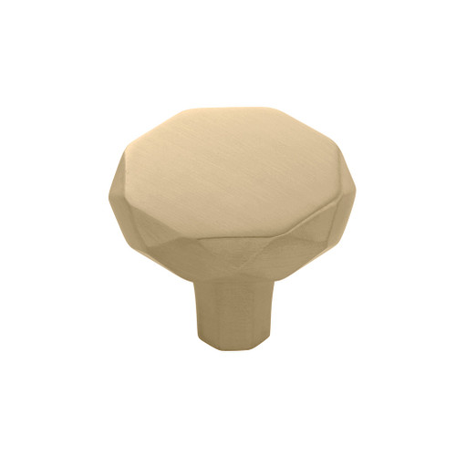 HICKORY Karat 1-1/4" Geometric Cabinet Knob in Champagne Bronze