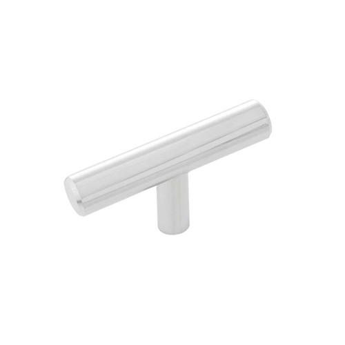 HICKORY 2-3/8" Length T-Knob Bar Cabinet Pull in Chrome