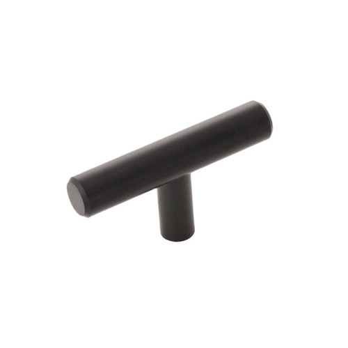 HICKORY 2-3/8" Length T-Knob Bar Cabinet Pull in Matte Black