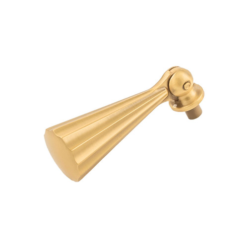 BELWITH KEELER Bijou Laurel 2-1/2" Long Pendant in Brushed Golden Brass