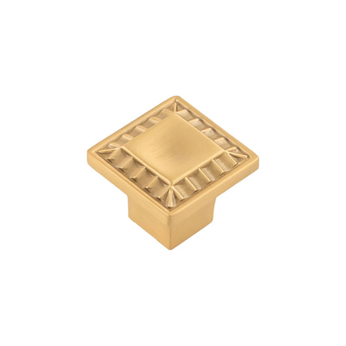 BELWITH KEELER Bijou Astoria 1" Long Square Cabinet Knob in Brushed Golden Brass