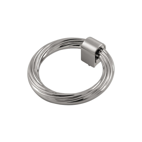 BELWITH KEELER Bijou Sybil 2-3/4" Diameter Ring Pull in Satin Nickel