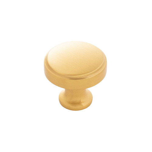HICKORY Piper 1-1/4" Diameter Cabinet Knob in Brushed Golden Brass