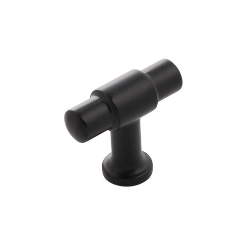 HICKORY Piper 1-5/8" Length Wrapped Bar Knob Cabinet Pull in Matte Black