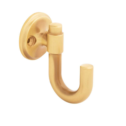 HICKORY Piper 1-1/8" Centers Wall Hook in Brushed Golden Brass