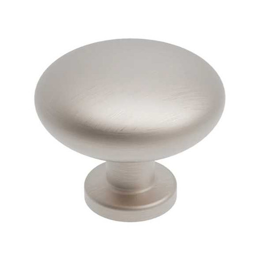 HICKORY Heritage Designs True 1-1/8" Diameter Mushroom Cabinet Knob in Satin Nickel