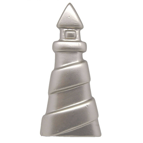 CAROL BEACH Seashore 2-3/4" Lighthouse Cabinet Knob - Satin Nickel 1371
