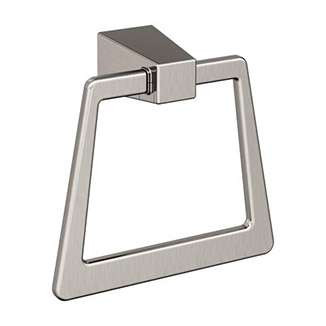 AMEROCK Blackrock 6-13/16" Long Hanging Towel Ring in Brushed Nickel