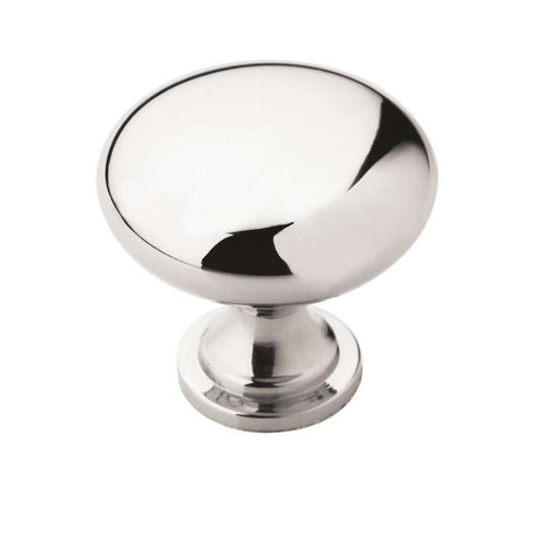 AMEROCK Edona 1-1/4" Diameter Mushroom Cabinet Knob in Polished Chrome