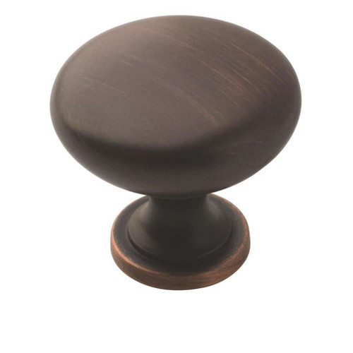 AMEROCK Edona 1-1/4" Diameter Mushroom Cabinet Knob in Oil Rubbed Bronze