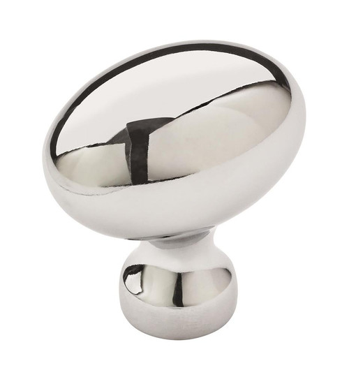 AMEROCK Vaile 1-3/8" Length Oval Cabinet Knob in Polished Chrome