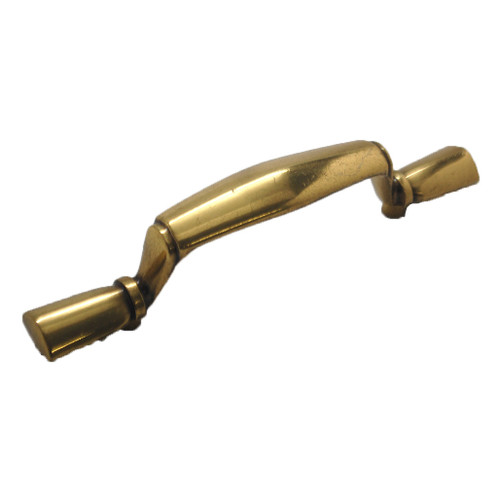 KEELER 3 Centers Handle Cabinet Pull in Ultra Brass