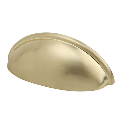 AMERFIT Silverline 3" Centers Cup Pull in Satin Brass