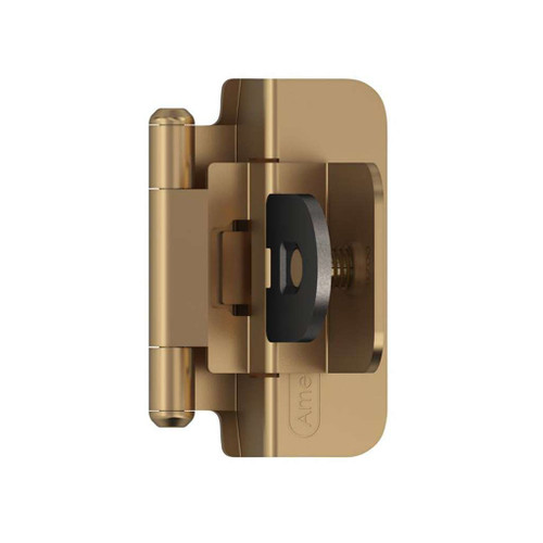 AMEROCK Double Demountable 3/8" Inset Cabinet Hinge (pair) in Champagne Bronze