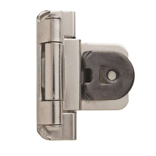 AMEROCK Double Demountable 3/8" Inset Cabinet Hinge (pair) in Satin Nickel