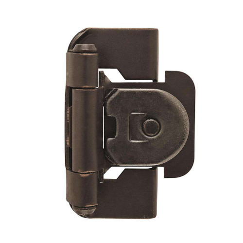 AMEROCK Single Demountable 1/2" Overlay Cabinet Hinge (pair) in Oil Rubbed Bronze