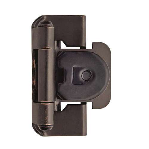AMEROCK Double Demountable 1/2" Overlay Cabinet Hinge (pair) in Oil Rubbed Bronze