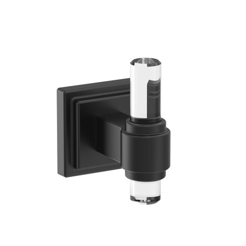 AMEROCK Glacio Single Prong Hook in Clear and Matte Black