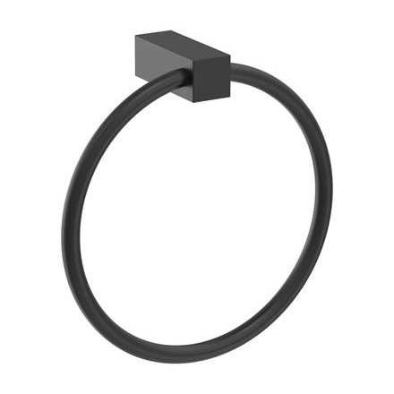 AMEROCK Monument Hanging Towel Ring in Matte Black