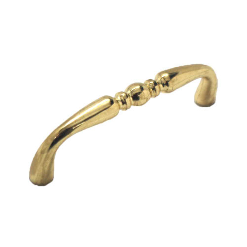 AMEROCK Designer's Hardware 3" Centers Handle Pull in Polished Brass