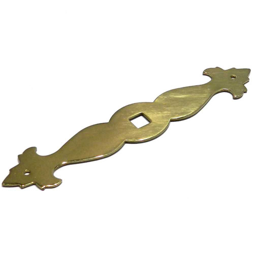 BELWITH Victorian Manor Ornate Key Hole Knob Backplate in Ultra Brass