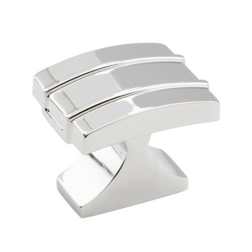AMEROCK Davenport Rectangle Cabinet Knob in Polished Chrome (+2 Sizes)