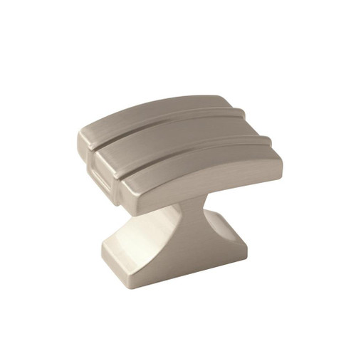 AMEROCK Davenport Rectangle Cabinet Knob in Satin Nickel (+2 Sizes)