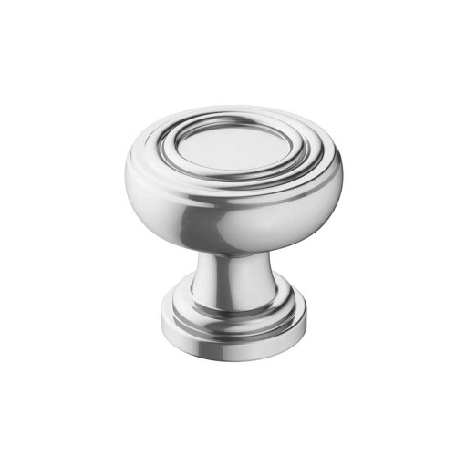 AMEROCK Ville 1-1/8" Diameter Cabinet Knob in Polished Chrome