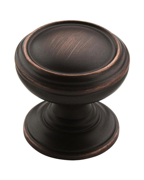 AMEROCK Revitalize 1-1/4" Diameter Cabinet Knob in Oil Rubbed Bronze