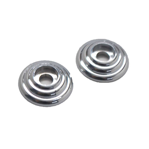 AMEROCK Ridge Base Backplate for Wire Pulls in Polished Chrome