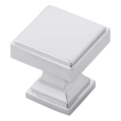 BELWITH KEELER Brownstone Square Cabinet Knob in Chrome (+2 Sizes)