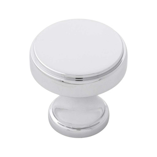 BELWITH KEELER Brownstone 1-1/4" Diameter Cabinet Knob in Chrome