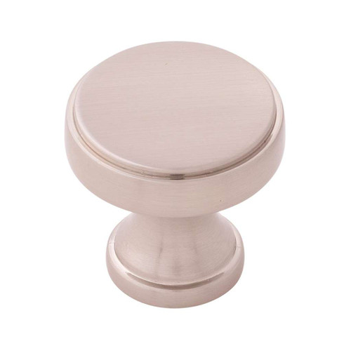 BELWITH KEELER Brownstone 1-1/4" Diameter Cabinet Knob in Satin Nickel