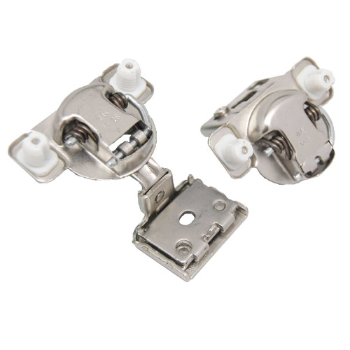 PRO VALUE Concealed Face Frame 1-1/4" Overlay Hidden Cabinet Hinge (pair) in Nickel
