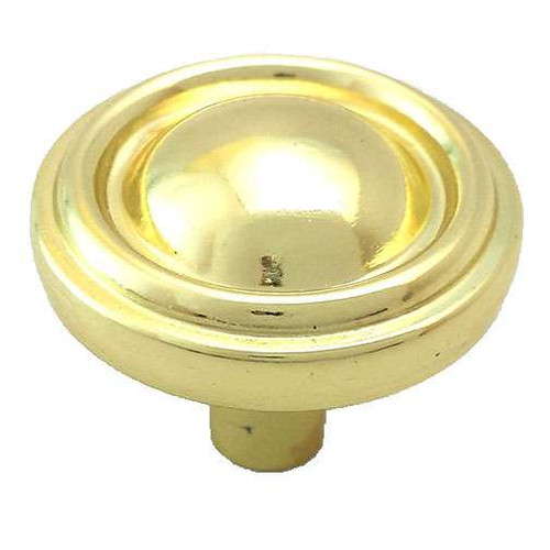 BELWITH Tranquility 1-3/16" Diameter Ring Cabinet Knob in Polished Brass