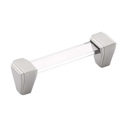 BELWITH KEELER Belleclaire Cabinet Handle Pull in Satin Nickel and Clear (+3 Sizes)