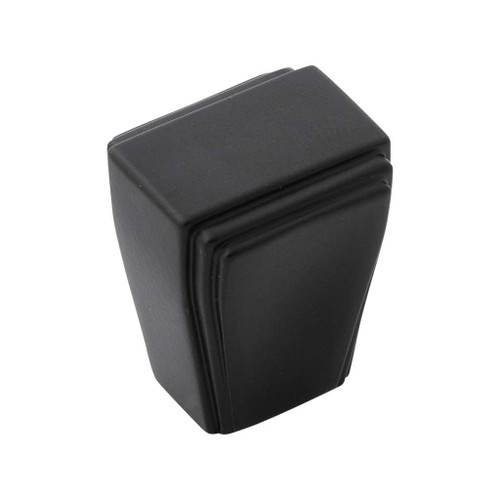 BELWITH KEELER Belleclaire 1" Length Rectangle Cabinet Knob in Matte Black