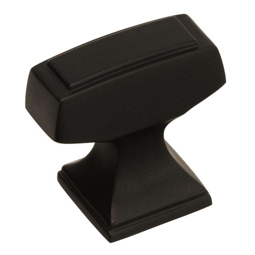 AMEROCK Mulholland Rectangle Cabinet Knob in Black Bronze (+2 Sizes)