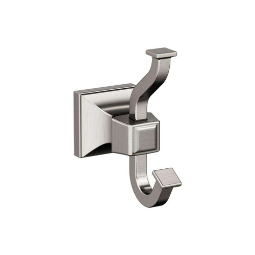 AMEROCK Mulholland Double Robe Hook in Brushed Nickel