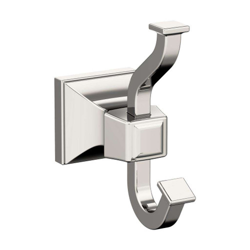 AMEROCK Mulholland Double Robe Hook in Polished Nickel