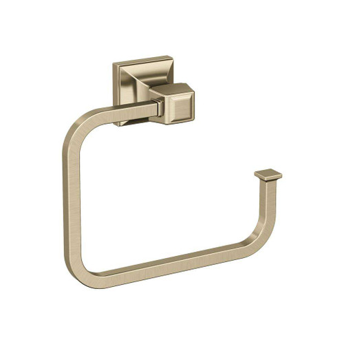 AMEROCK Mulholland 6-13/16" Long Hanging Towel Ring in Golden Champagne
