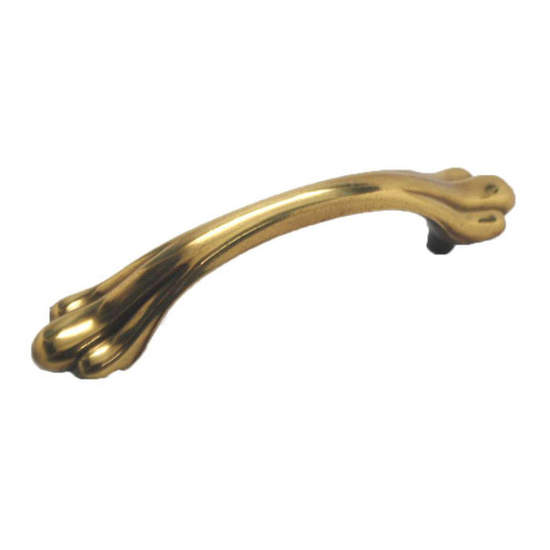 BELWITH Newport 3" Centers Handle Cabinet Pull in Polished Brass