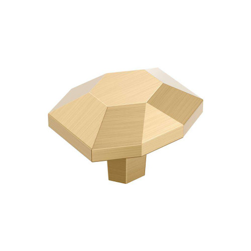 AMEROCK St. Vincent 1-5/8" Length Geometric Cabinet Knob in Champagne Bronze