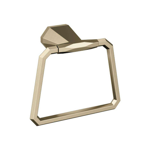 AMEROCK St. Vincent 6-3/4" Long Hanging Towel Ring in Golden Champagne